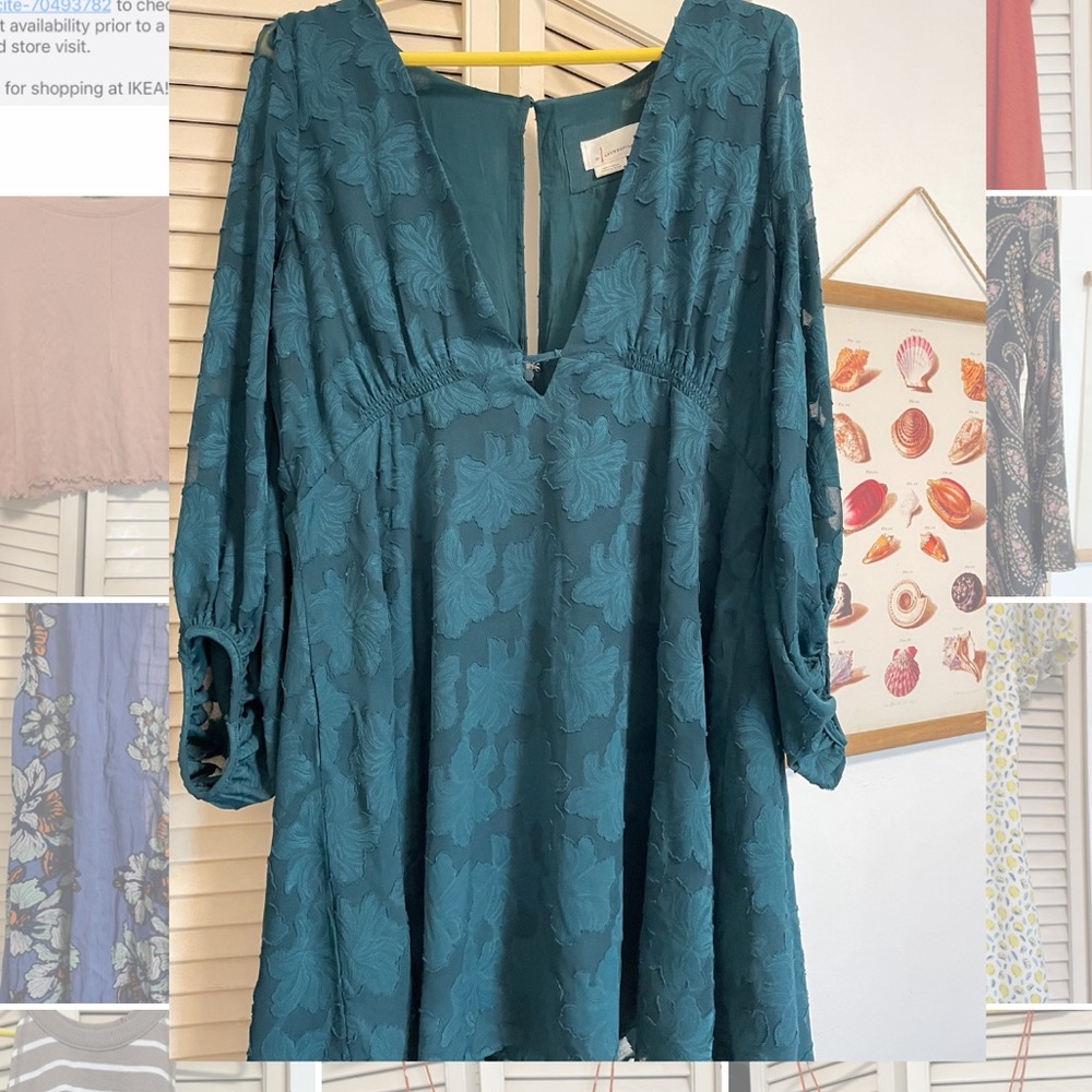 Worn once sheer burnout pattern